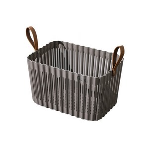 아워리빙 웨이브 다용도 바구니, 1개, 스몰 사각-그레이