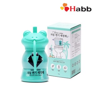 하비비 그린케어 청개구리 자동 변기 세정제 클리너, 12개, 120g