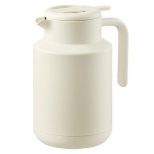 투데이리빙 1.5리터 보온 보냉 주전자 냉장고 물병 대용량 테이블 포트 예쁜 테이블팟, R99973W(아이보리, 1개, 1.5L