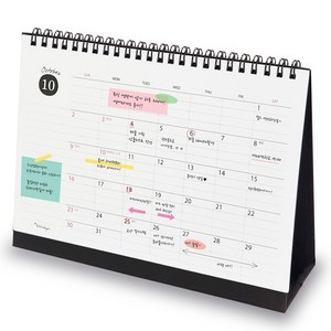 아이씨엘디자인 Desk Scheduler Calendar 2024 라지, 블랙, 1개