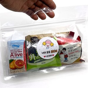 나나박스 손잡이 지퍼백 과자선물세트 2종, 10개, 2호