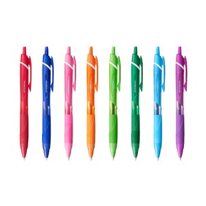 제트스트림 칼라 잉크 볼펜 1자루 낱개 노크펜 유성펜 똑딱이볼펜, 0.7mm, 1개, 베이비핑크