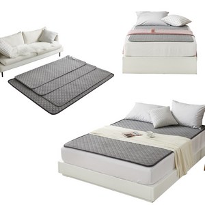 더안 EMF전자파없는 전기요 전기장판, EMF 탄소 멜란지 그레이, 150x200(cm)