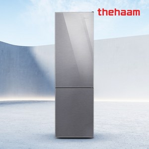 더함 262L 글라스도어 콤비 일반 2도어 가정용 원룸 냉장고 R262D1-GS1BM, 2.도어방향 변경(좌측+40000원)