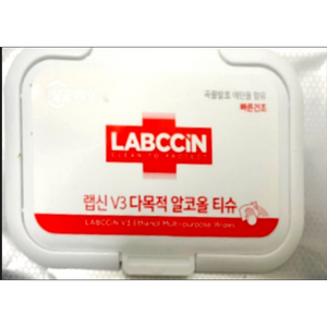 랩신 V3 다목적 알코올 티슈 캡형, 50매, 1개