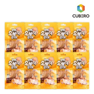 [단백질23%/실온보관] 바로먹는 꼬마 오징어 순대 (오리지널), 50g, 10개