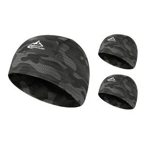 데일리유 엑티브스포츠 사이클 라이딩 헬멧 이너 캡 3P, 그린패턴