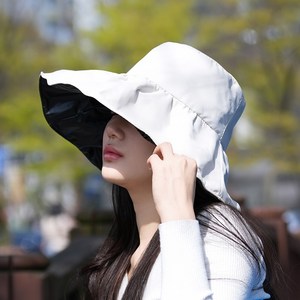 티핑하우스 여성 버킷햇 블랙코팅 모자