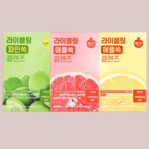 풀라이트 라이블링 사과초모식초 애플쏙 레몬/자몽/매실맛 클렌즈 1박스, 450ml