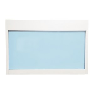 컬러 화이트보드 고급형 대형 제작 (시공문의), 실버, 파스텔블루