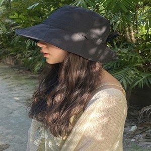 하모니아 무지 스트랩 벙거지 자외선차단 모자