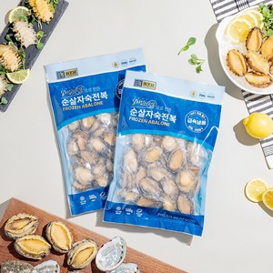 순살자숙전복 500g 손질 전 1.2kg, 1개, 중(45~50미)