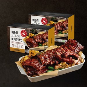 애슐리 시그니처 바비큐 폭립 800G+800G (1.6kg), 800g, 2개