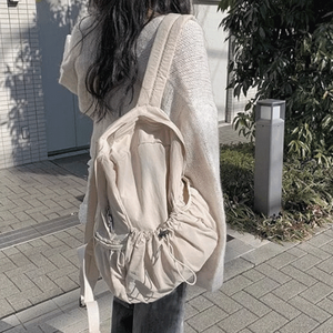 오펜딩 포켓 베이직 데일리 스트링 경량 바스락 복조리 여행 방수 백팩