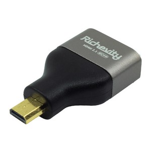 리체비티 8K micro HDMI to HDMI 젠더 HDMI2.1 지원, 1개