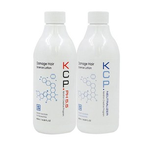 KCP pH5.5 애시드 클리닉펌 1 2제 400ml 산성펌 파마약, 1세트