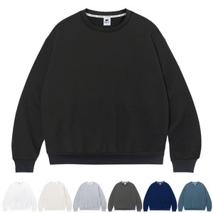 SO# 남녀공용 남성 여성 무지 데일리 라운드 오버핏 루즈핏 맨투맨(S/M/L/XL/2XL/3XL)