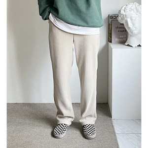 구스마켓 남성용 골덴 코듀로이 밴딩 스판 와이드 팬츠 (6color)