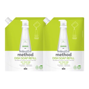 메소드 주방세제 바질향, 2개, 1L