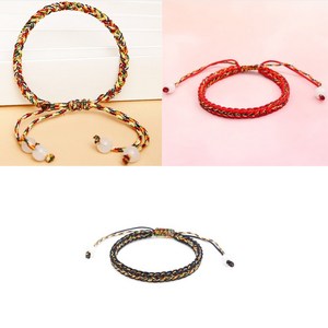 잘루시 오색실 오방색 팔찌 3개 세트 행운 악세사리