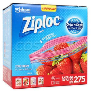 지퍼락 더블 지퍼백 중형, 275개, 1개