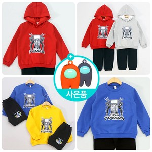 티비맨 옷 맨투맨 후드 상하복 스키비디 토일렛 옷