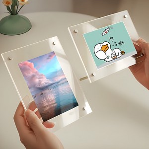 히로우몰 스탠드&벽걸이 디스플레이 아크릴 투명 액자 A4 6인치 7인치 Size, 1개