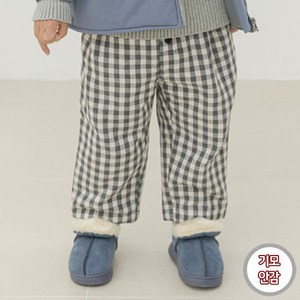 바브키즈 체크본딩팬츠