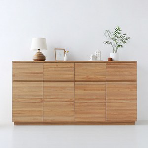 MIRANS 4문 4서랍장 원목 수납장 18093 CAM93180, 캄포어베니어, 4개