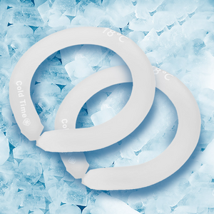 콜드타임 아이스 넥밴드 넥쿨링 넥쿨러, 화이트+화이트