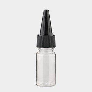 블랙 뾰족캡 투명 용기 20ml 60개 플라스틱 화장품용기 공병 소분병 여행