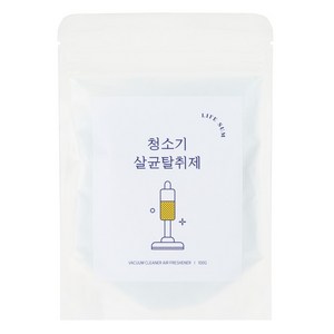 라이프썸 청소기 살균탈취제 (LFS-CS04) 100g 청소기 냄새 악취제거 항균 방향제 탈취제, 파우치100g 프레쉬마린향, 1개