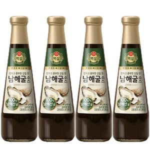 (상온)[백설]남해굴소스500gx4, 500g, 4개