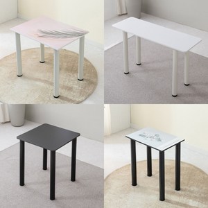 이반가구 1인~6인 입식용 홀다리책상 컴퓨터 다용도 테이블 고정식 회의테이블, 홀다리책상 600x400, 멀바우, 입식_ 블랙다리