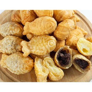 우리밀로 만든 미니통팥붕어빵.슈크림붕어빵1kg(20g 50개)