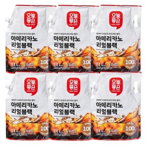 오늘좋은 아메리카노 리얼블랙 2.1L, 2100ml, 6개