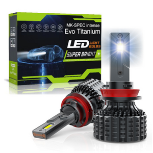 자동차 LED 라이트 전조등 전차종 완벽호환 12~24v 에보 티타늄 H7 H4 H1 H8 9005 9006 881, 1개