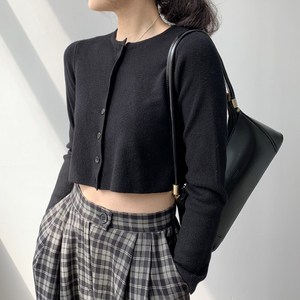리리나 여성 크롭 가디건