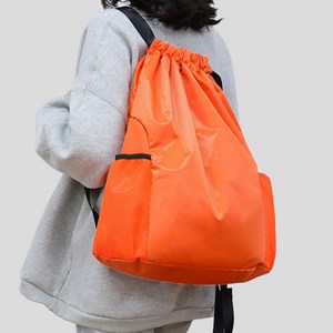 라리브 축구 가방 백팩 다용도 남녀공용 스포츠 농구, 오렌지, 1개