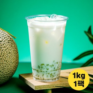 cafe fruit 멜론청 그린메론 라떼 에이드 요거트 빙수 토핑용, 1개, 1팩, 1kg