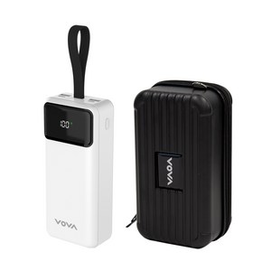 보바 고속충전 대용량 보조배터리 30000mAh 22.5W VA-130, 화이트