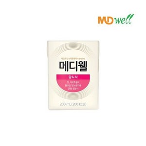 메디웰 당뇨식 빨대증정 환자식 환자영양식, 200ml, 48개