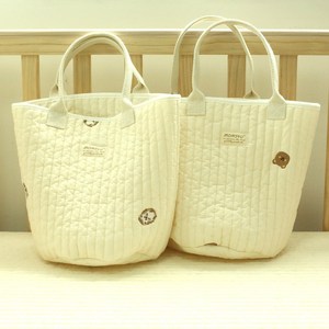 M4U 맘스포유 패브릭 100수 누빔 자수 토트백 바구니 마켓백 보관함 바스켓 유모차정리함, 토트백-다다, 1개