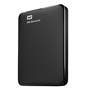 WD Elements Portable 휴대용 외장하드 + 파우치, 2TB, 블랙