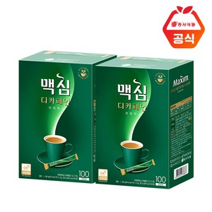 맥심 디카페인 커피믹스 100T x 2개 (200개), 11.8g, 11.8g, 100개입