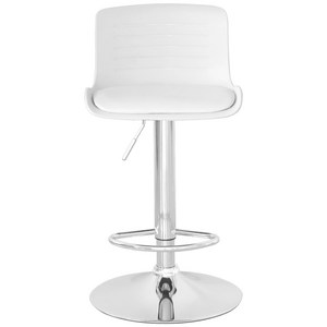 베스트렉 A104 발걸이형 파우더코팅 라인 홈바의자 아일랜드 식탁의자 높은의자, A104P_화이트, 1개