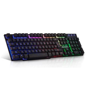 DDZONE K-350 LED 블랙 게이밍 유선 키보드, 단품, 단품, 상세페이지 참조