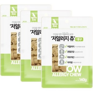 우리주 가수분해 저알러지츄140g(대구) 3개, 140g