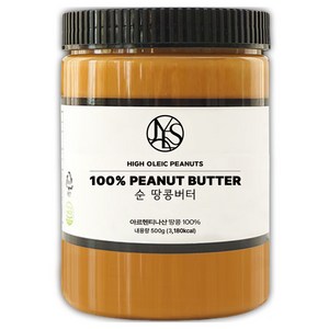 순 땅콩버터 크리미 100% 무첨가, 500g, 1개
