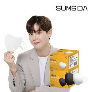 [크린센스] KF94 연예인핏 에브리마스크 새부리 대형 (화이트/블랙 50매입), 화이트